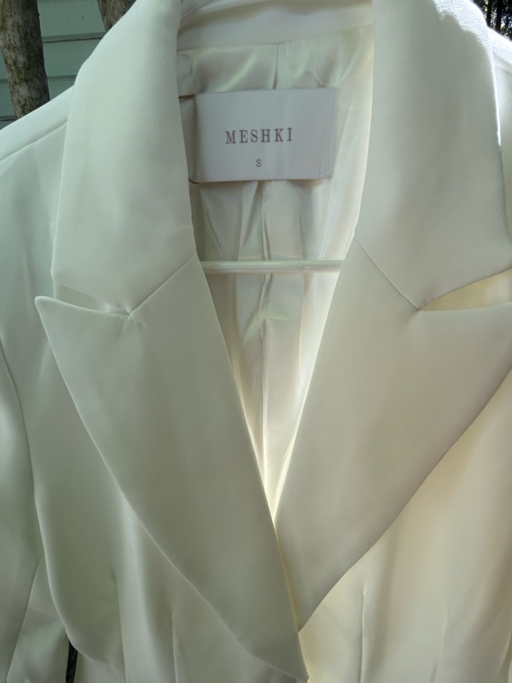 NWT Meshki Helda Fitted Blazer in white - Picture 10 of 11
